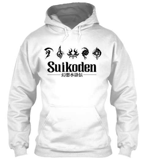 Suikoden White T-Shirt Front