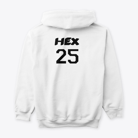 Hex X Team Phantom White Camiseta Back