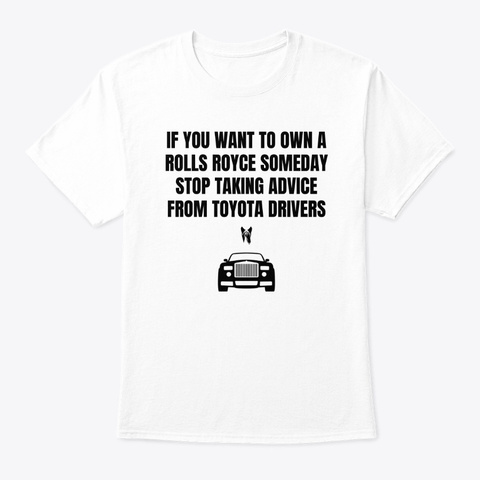 Rolls Royce  White Camiseta Front