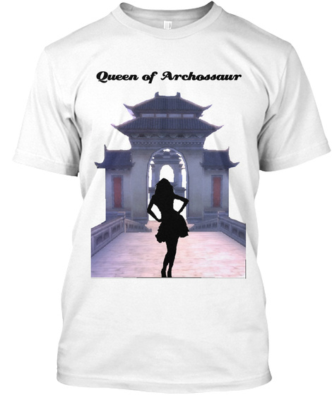 Queen Of Archossaur White T-Shirt Front