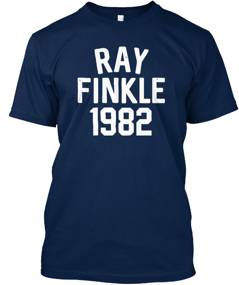 Ray Finkle 1982 Hipster Navy T-Shirt Front