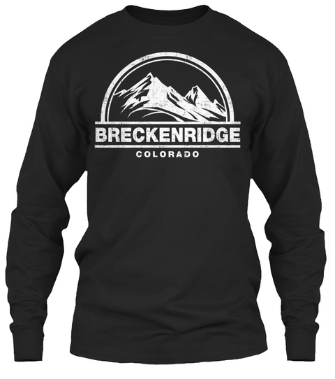 Breckenridge Colorado Black T-Shirt Front