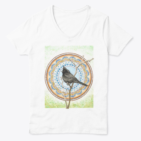 Bird Mandala - Phainopepla Unisex Tshirt