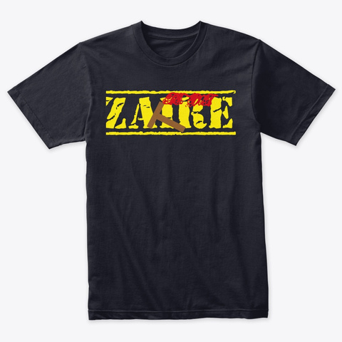 Zaire (Men) Vintage Navy T-Shirt Front