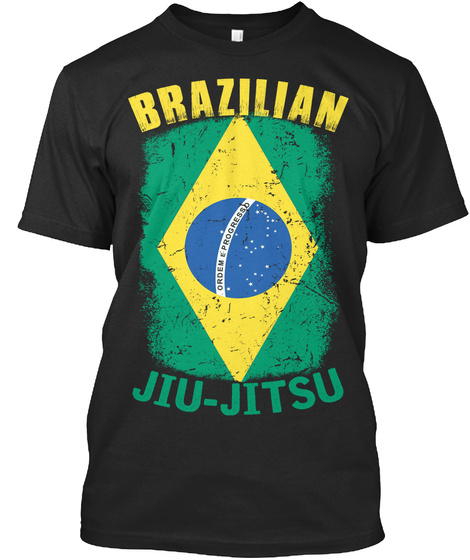 Brazilian Jiu Jitsu Black T-Shirt Front