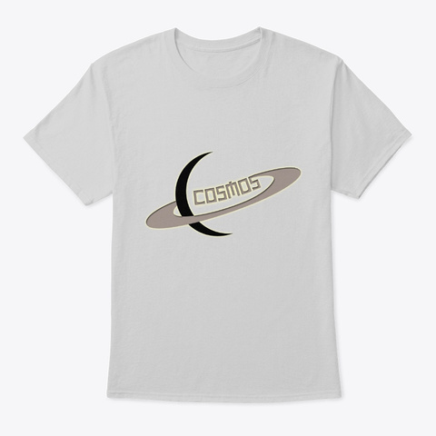 Cosmos Eurobeat Logo On A T Shirt Light Steel T-Shirt Front