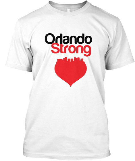 Orlando Strong White T-Shirt Front