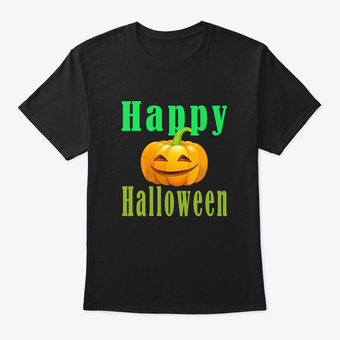 Happy Halloween Oehmh Black T-Shirt Front