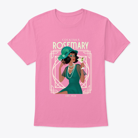 Roaring 20s Rosemary Cocktails Pink Kaos Front