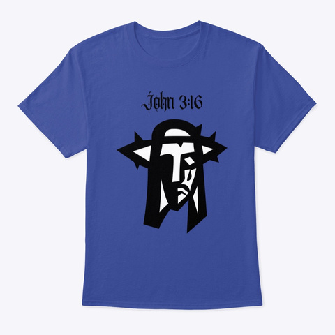 John 3:16 Deep Royal T-Shirt Front