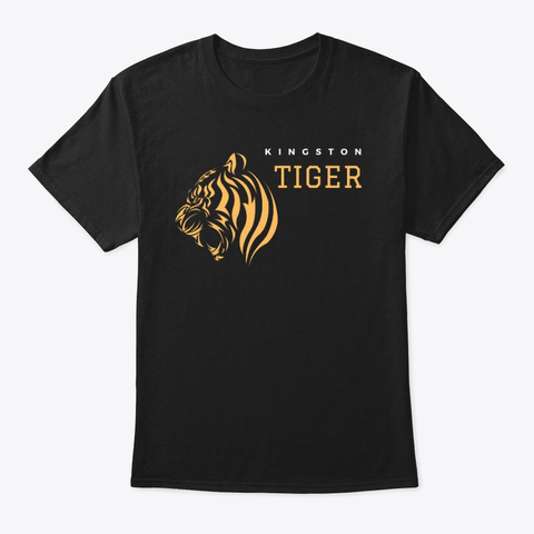 Kingston Tiger Black áo T-Shirt Front