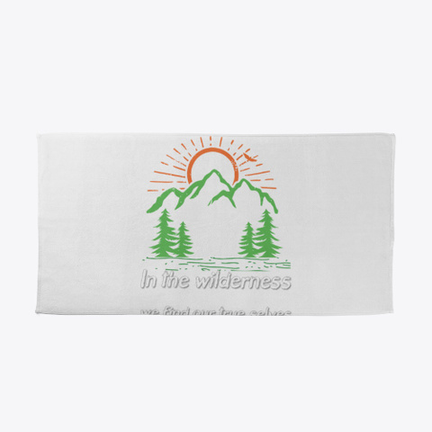 In The Wilderness White T-Shirt Front