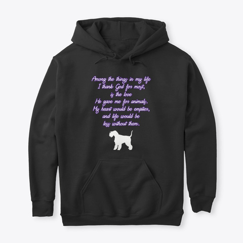 Love For Lakeland Terrier Black T-Shirt Front