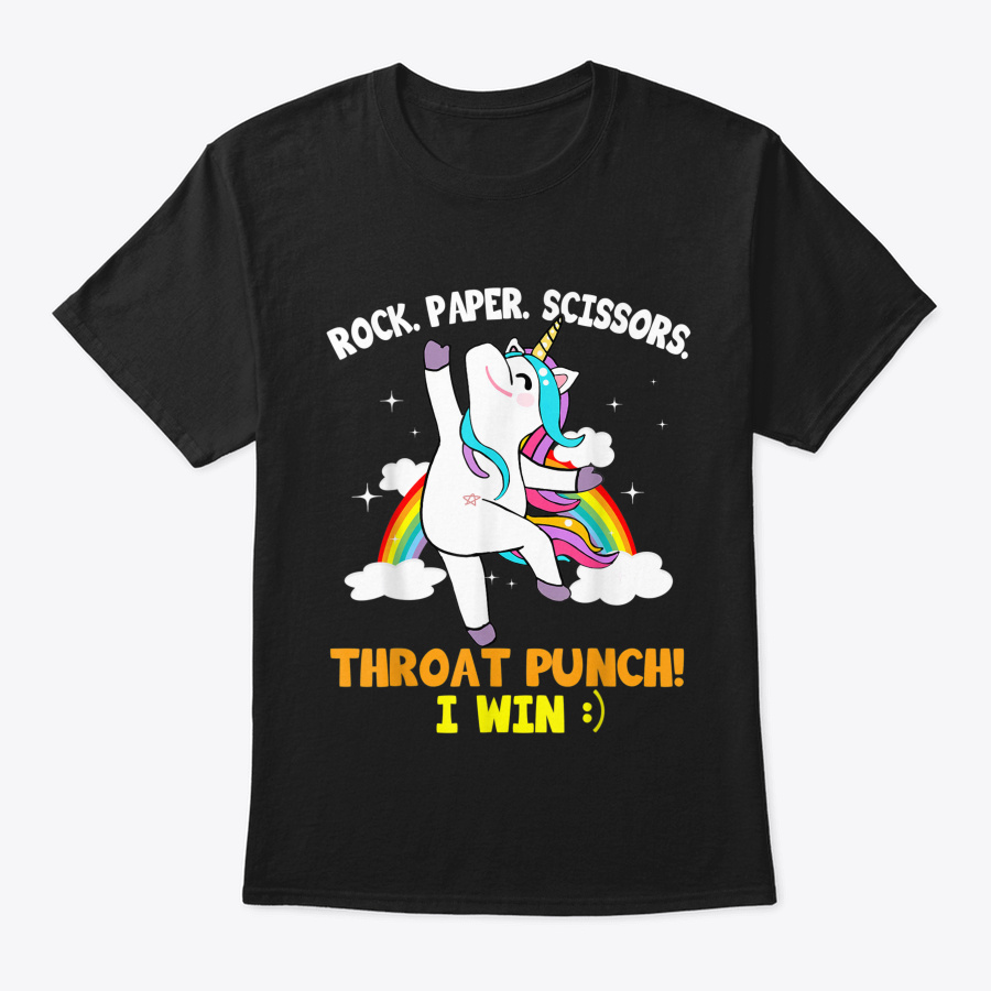 Rock Paper Scissors Throat Punch I Win T Unisex Tshirt