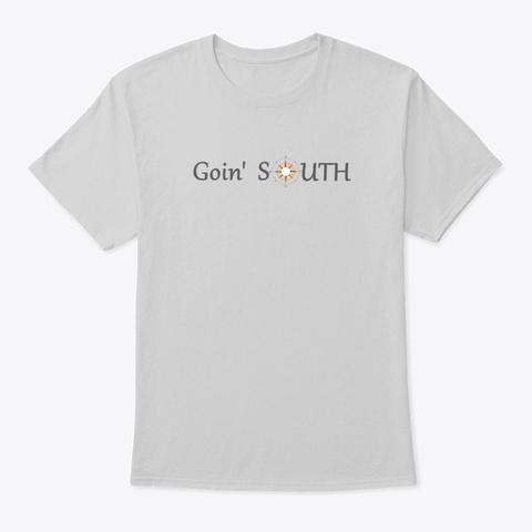Going South Light Steel T-Shirt Front