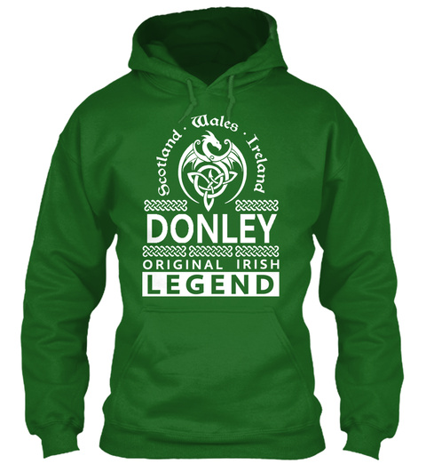 Scotland Wales Ireland Donley Original Irish Legend Irish Green T-Shirt Front