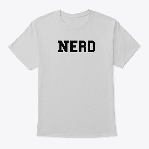 Nerd   Nerdy Tees Signature   Black Light Steel T-Shirt Front