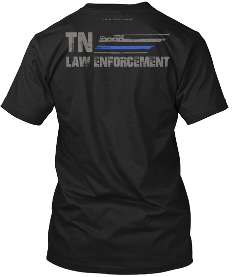 Tn Law Enforcement Black T-Shirt Back