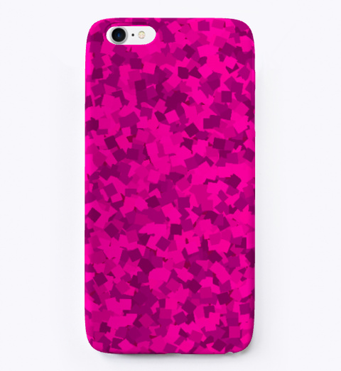 Pink Glittering I Phone Case Standard Camiseta Front