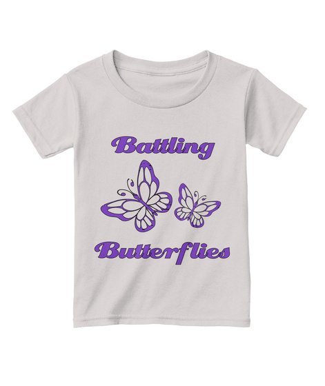 Battling Butterflies Sport Grey  T-Shirt Front