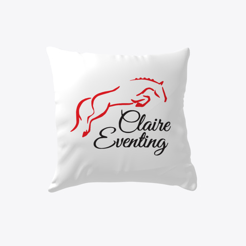 Claire Eventing Pillow White Camiseta Front