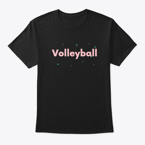 Volleyball Qr5dc Black T-Shirt Front