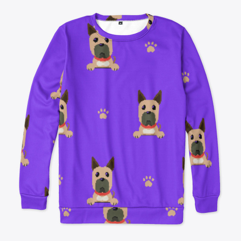 Purple Cute Great Dane Sweatshirt Standard Camiseta Front