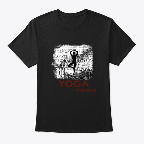Yoga Lwi0b Black T-Shirt Front