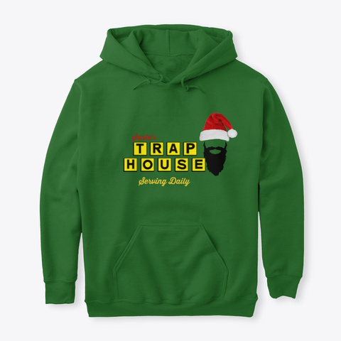 Trap House Santa2 Irish Green T-Shirt Front