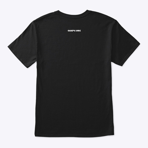 Oakland Black T-Shirt Back