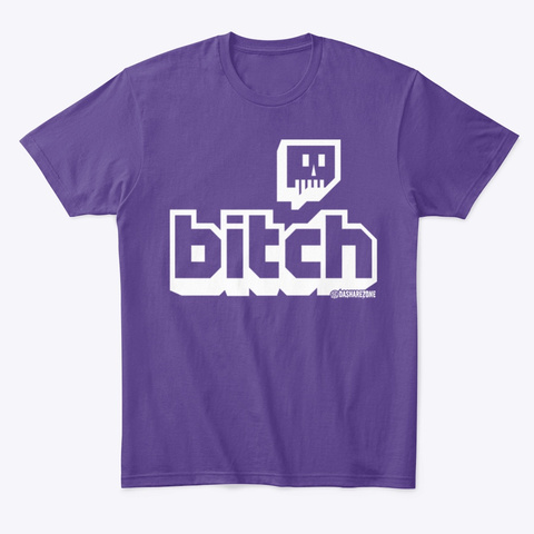 Dasharez0 Ne Bitch Shirt Purple T-Shirt Front