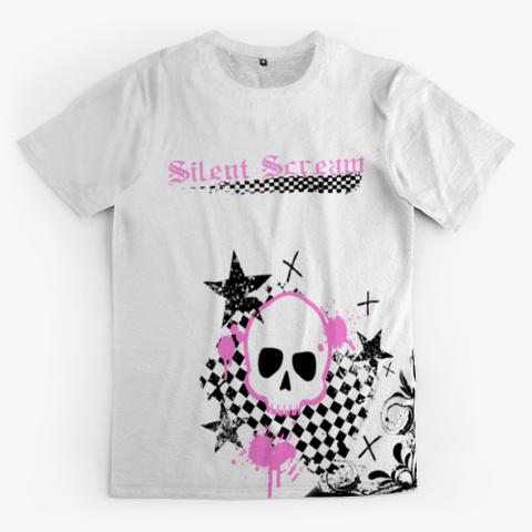 "Splatter Skull Collage" Standard T-Shirt Front