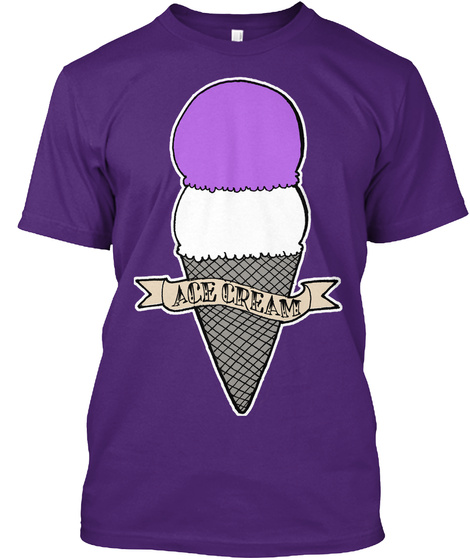 Ace Cream Purple T-Shirt Front