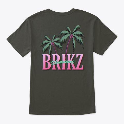 Miami Palm Smoke Gray T-Shirt Back
