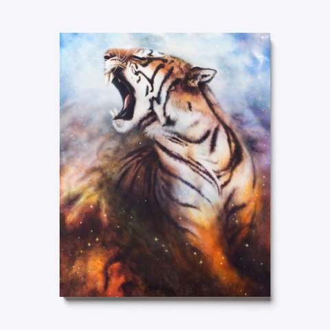 Tiger Roar Canvas Print Standard T-Shirt Front