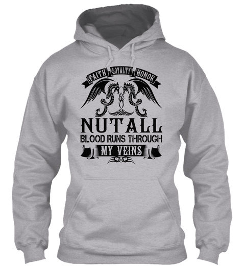 Nutall   My Veins Name Shirts Sport Grey T-Shirt Front