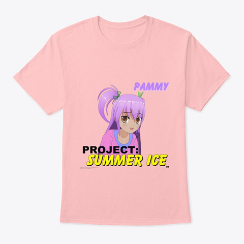 Pammy   01   Project: Summer Ice Shirt Pale Pink T-Shirt Front