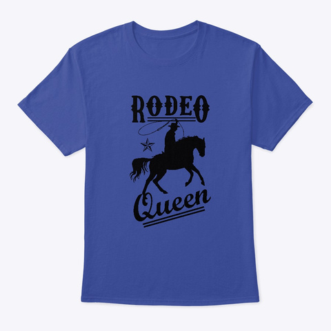 Rodeo Queen Cowgirl Deep Royal T-Shirt Front