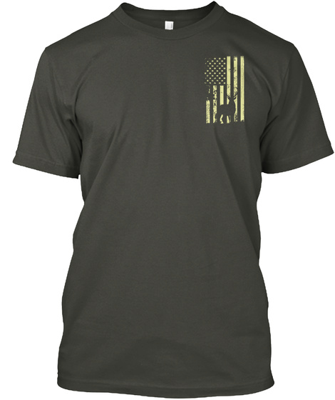 Hunting American Shirt Smoke Gray T-Shirt Front