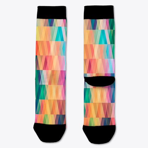 Abstract Socks White T-Shirt Front