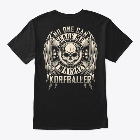 Crazy Korfballer Shirt Black T-Shirt Back
