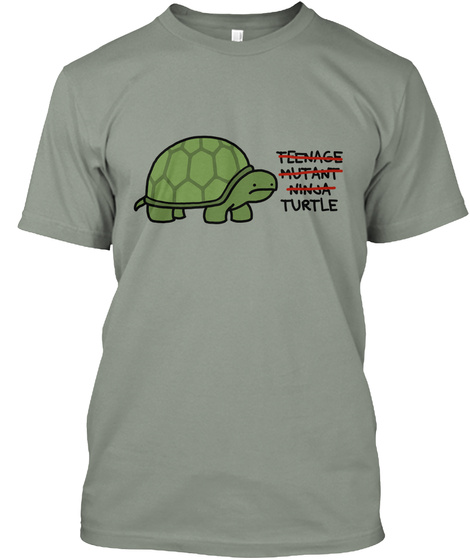 Teenage Mutant Ninja Turtle Grey T-Shirt Front