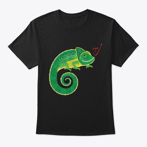 Chameleon Pets Herpetology Reptiles Cold Black T-Shirt Front