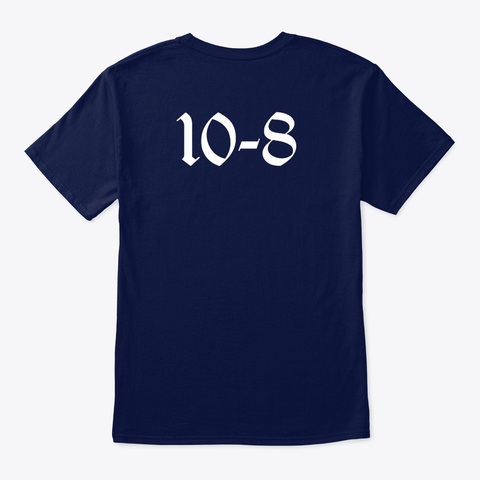 In Service/Available Navy Camiseta Back