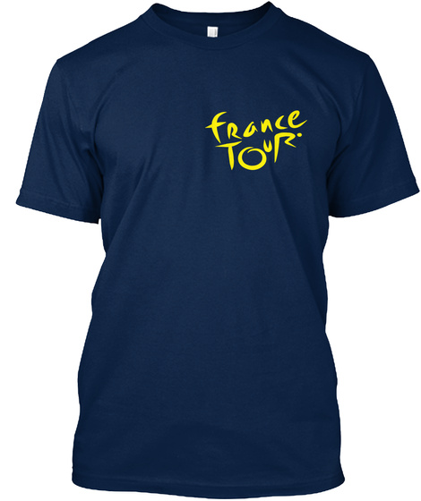 Tour De France T Shirts | Cycle T Shirts Navy T-Shirt Front