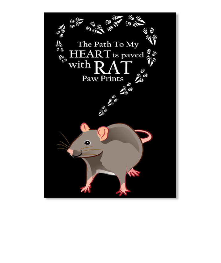 Details about   The Road To My Heart Is Paved With Rat Sticker Portrait 