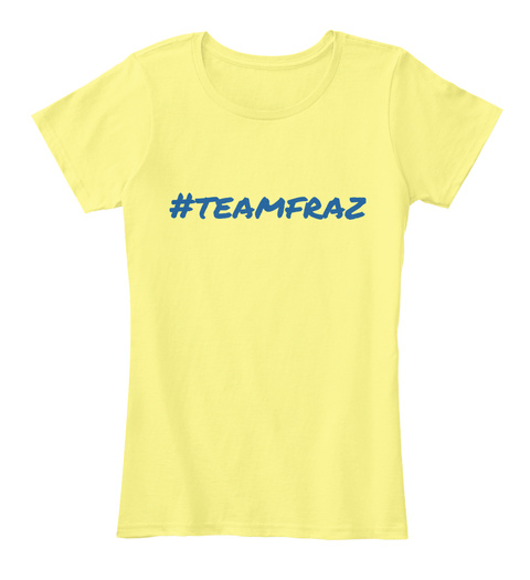#Teamfraz Lemon Yellow T-Shirt Front
