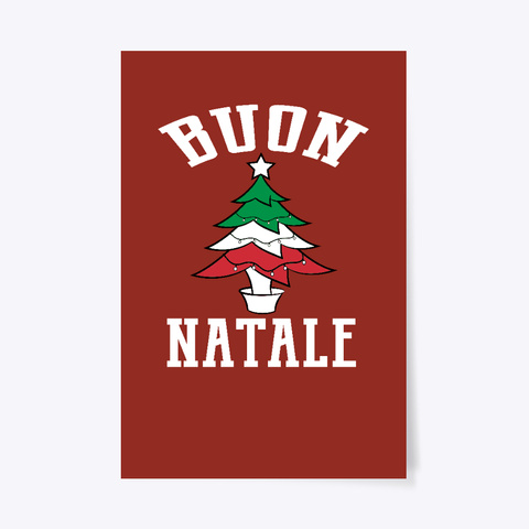 Buon Natale Pillow.Buon Natale Flag Tree Pillow Products Teespring
