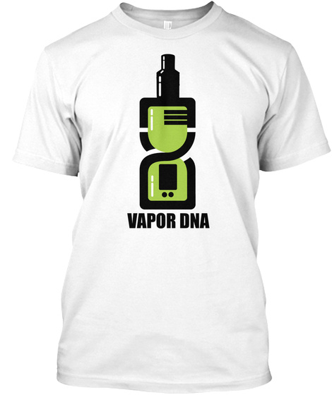 V Is For Vapor White T-Shirt Front