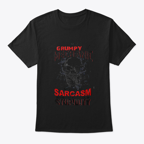 Im Grumpy Mechanic Black áo T-Shirt Front